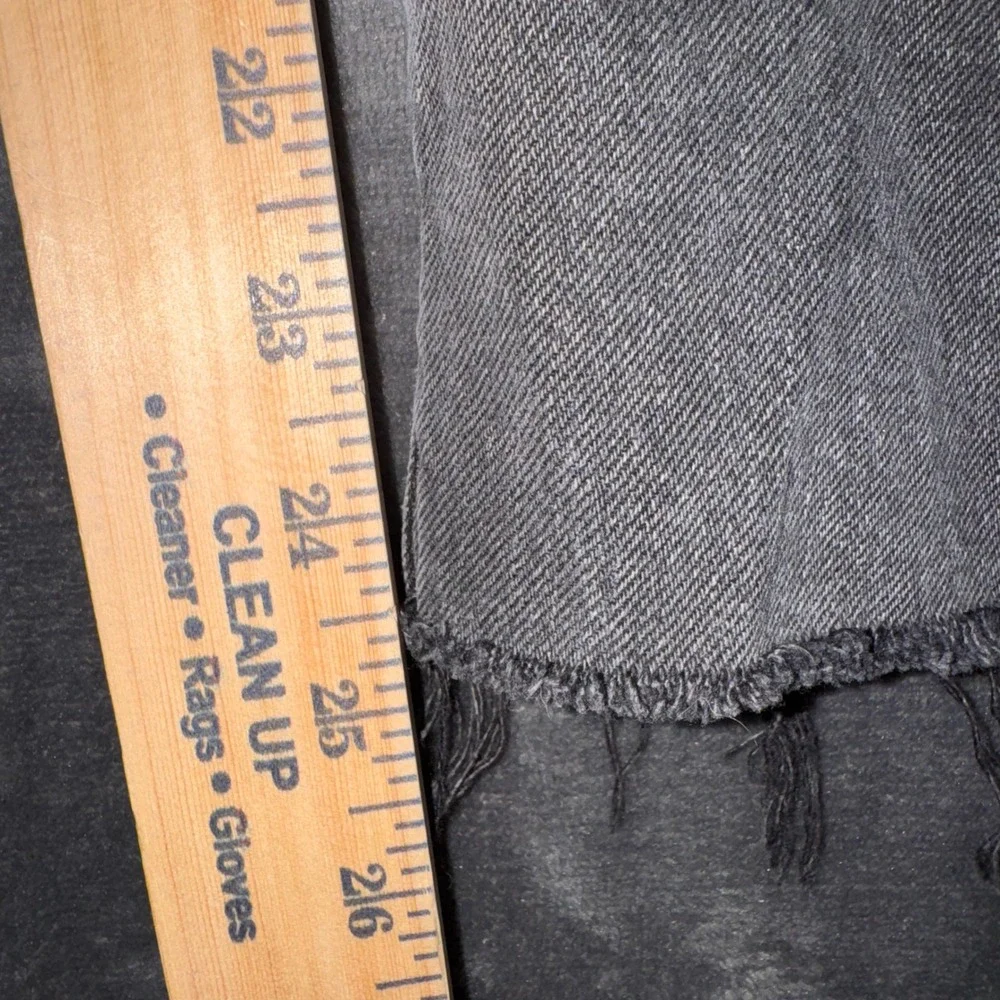 Mens 30x26 Levis 501 Original Fit Jeans Black Good Frayed Hem Button Fly 868